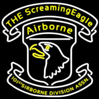 Airborne Division Screaming Eagle Enseigne Néon