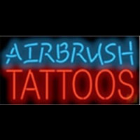 Airbrush Tattoos Enseigne Néon