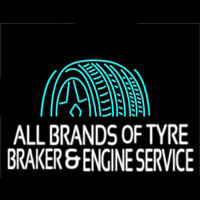 All Brands Of Tyre Brakes And Engine Service Enseigne Néon