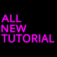 All New Tutorial Enseigne Néon