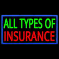 All Types Of Insurance Enseigne Néon