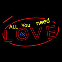 All You Need Is Love Enseigne Néon