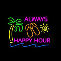 Always Happy Hour Enseigne Néon