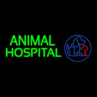 Animal Hospital Dog Cat Logo Veterinary Enseigne Néon