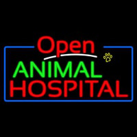 Animal Hospital Open Enseigne Néon