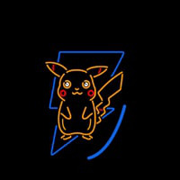 Animal With Flash Icon Enseigne Néon
