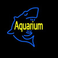 Aquarium With Shark Logo Enseigne Néon