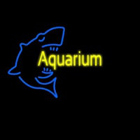 Aquarium With Shark Logo Enseigne Néon