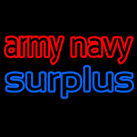 Army Navy Surplus Enseigne Néon