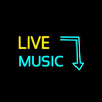 Arrow Live Music Enseigne Néon