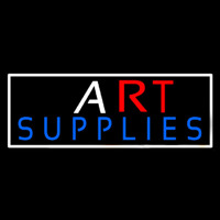 Art Blue Supplies With White Border Enseigne Néon