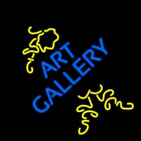 Art Gallery With Art Enseigne Néon