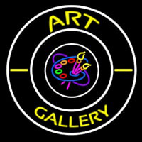 Art Gallery With Logo Enseigne Néon