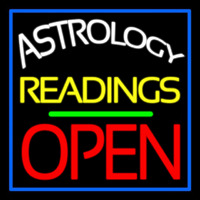Astrology Readings Open And Green Line Enseigne Néon
