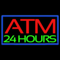 Atm 24 Hours Enseigne Néon