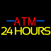 Atm 24 Hrs 1 Enseigne Néon