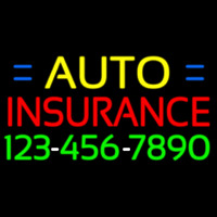 Auto Insurance With Phone Number Enseigne Néon