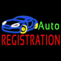 Auto Registration Enseigne Néon