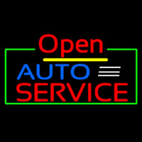 Auto Service Open Enseigne Néon