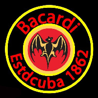 Bacardi Estdcuba 1862 Rum Sign Enseigne Néon