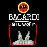 Bacardi Silver Rum Sign Enseigne Néon