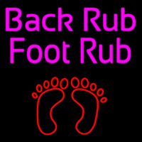 Back Rub Foot Rub With Foot Enseigne Néon