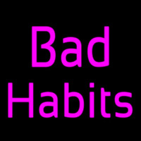 Bad Habits Enseigne Néon