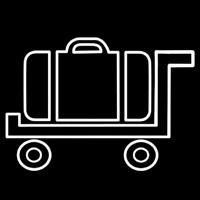 Baggage Cart Icon Enseigne Néon