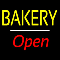 Bakery Open White Line Enseigne Néon