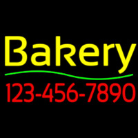 Bakery With Phone Number Enseigne Néon