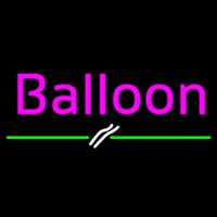 Balloon Line Green Enseigne Néon