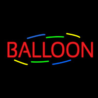 Balloon Multicolored Deco Style Enseigne Néon