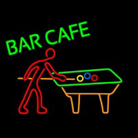 Bar Cafe With Pool Enseigne Néon