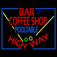 Bar Coffee Shop Pool Table Enseigne Néon