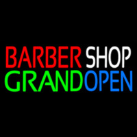 Barber Shop Grand Open Enseigne Néon