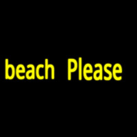 Beach Please Enseigne Néon