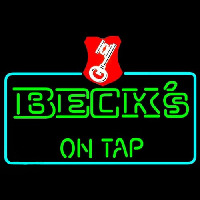 Beck On Tap Key Label Beer Enseigne Néon