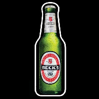 Becks Beer Bottle Beer Sign Enseigne Néon