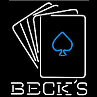 Becks Cards Beer Sign Enseigne Néon