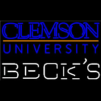 Becks Clemson University Beer Sign Enseigne Néon