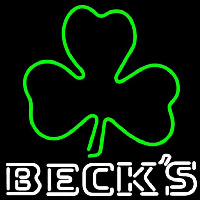 Becks Green Clover Beer Sign Enseigne Néon