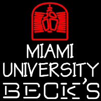 Becks Miami University Beer Sign Enseigne Néon