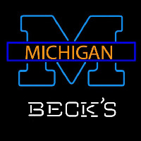 Becks Michigan University of Michigan Beer Sign Enseigne Néon