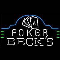 Becks Poker Ace Cards Beer Sign Enseigne Néon