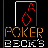 Becks Poker Squver Ace Beer Sign Enseigne Néon