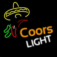 Beer Coors Light Sombrero Enseigne Néon