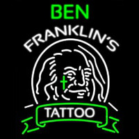 Ben Franklins Tattoo Enseigne Néon