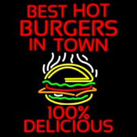 Best Hot Burgers Intown Enseigne Néon