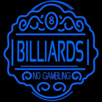 Billiards No Gambling Enseigne Néon