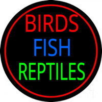 Birds Fish Reptiles 2 Enseigne Néon